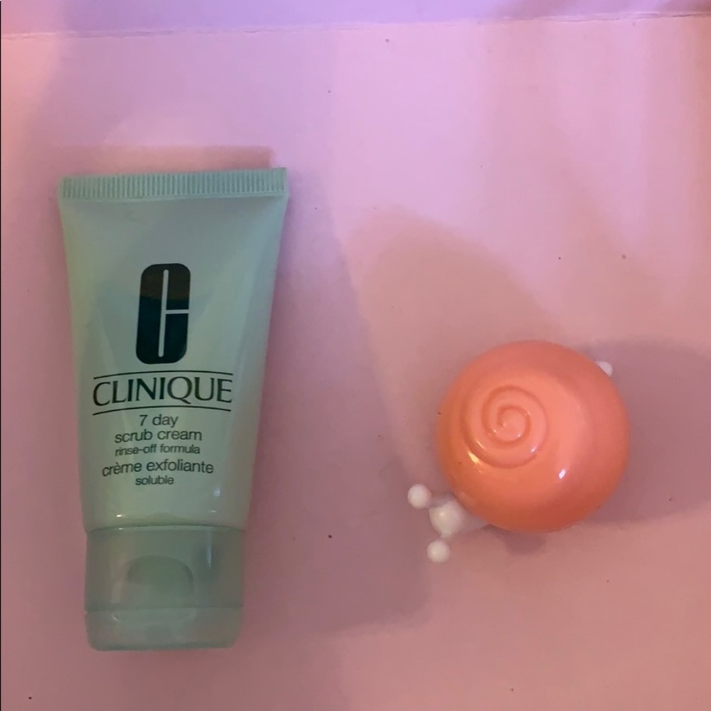 Cleanser and anti wrinkle creams